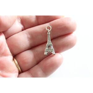 Sterling Silver Eiffel Tower Charm, Paris Eiffel Tower Charm